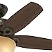 Hunter Fan Company, 52218, 42 inch Builder New Bronze Ceiling Fan with LED Light Kit and Pull Chain