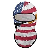 America Flag Clay Target Shooting Sun Protection Balaclava Face Mask for Men Women Full Cooling Neck Gaiter for Motorcycle Fishing Sports