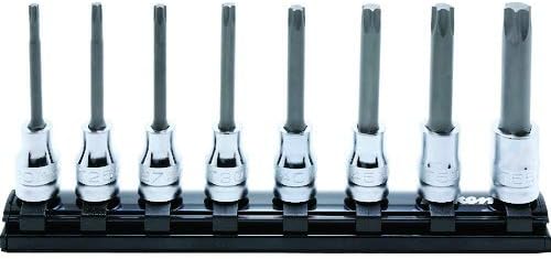 Ko-ken RS3025Z/8-L75 3/8 Sq. Dr. 8 Piece Z-Series TORX Bit Socket set TORX T20-T55