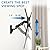 Mount-It! Height Adjustable TV Wall Mount - Full Motion, Pull Down and Vertical Adjustment, Fits 23-55 Inch Screens, Max VESA 400x400mm, Swivel and Tilt Capabilities, 50.6 Lbs Capacity
