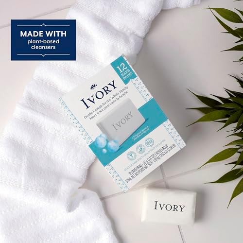 Ivory Bar Soap Original Scent, 1.08 Kg Total (12 Count of 90 g Each) - 5