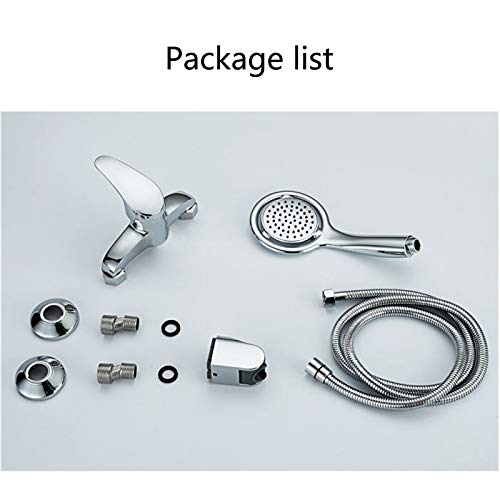 Robinet de remplissage de baignoire à poignée unique avec douche - 4