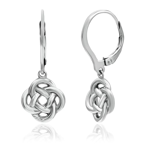 Pendentif fleur en argent et nœot d'amour, le bijou des grands moments