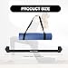 QIYUDA 2 Pcs Yoga Mat Strap, 59 X 1.5 Inch Adjustable Yoga Mat Holder Carrying Strap for All Size, Black (Yoga Mat Not Included)