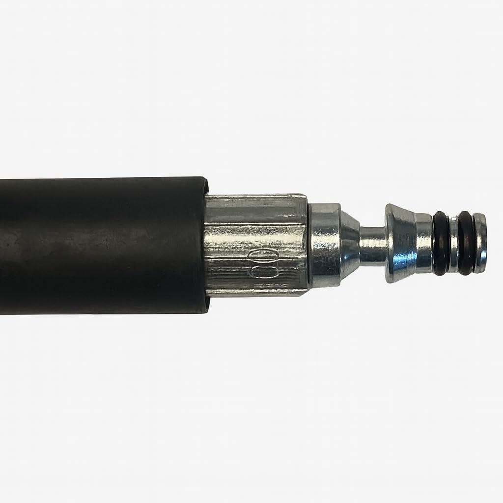 M&M Smartek Tuyau de nettoyeur haute pression M22 x 1,5 mm avec mamelon de 15 mm, 160 bar – Raccord manuel facile, protection anti-torsion, pour Parkside et plus (3 m)