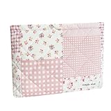 Sunwel Fashion Cute Quilted Makeup Bag for Women Girls Floral Coquette Aesthetic Cosmetic Bags