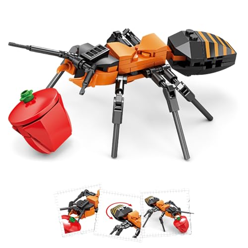 Image of Mini Insect Building Blocks Toy Insect Collection Building Block Set Insects Collection Building Blocks Bugs Toy Building Sets for Kids 6+ (Ants)