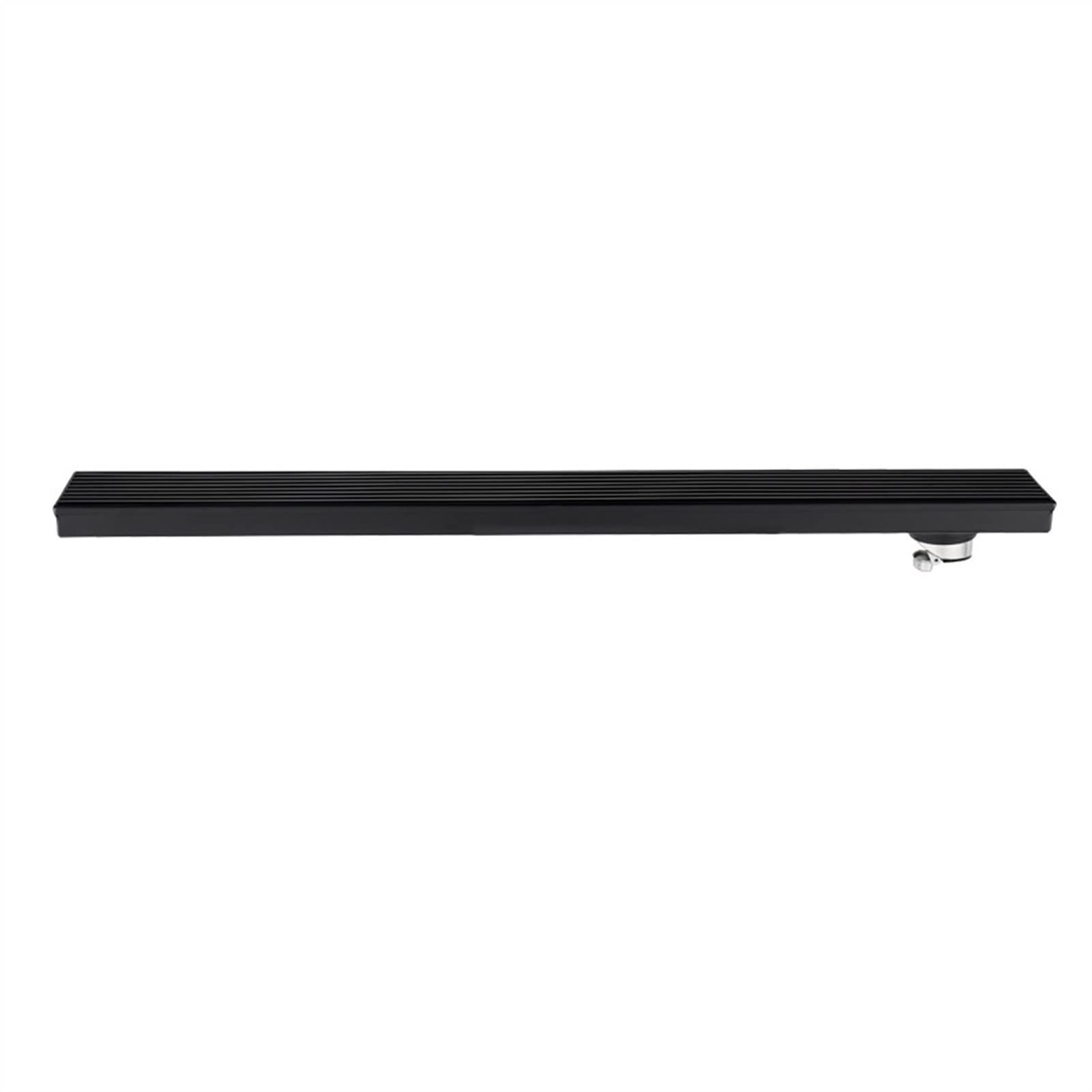 Caniveau de douche anti-colmatage en acier inoxydable 304 grille noire