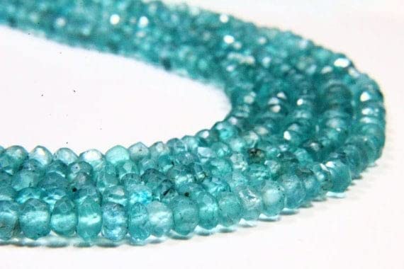 Apatite naturelle perles rondelles micro cut 3.50mm gemme facettée pour bijou DIY
