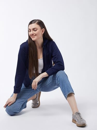 Image of Pivl Women Solid Hooded Jacket for Winter