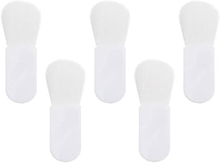HEALLILY 5pcs Mini Blush Makeup Brush Set with Soft Fiber Wool Easy to Hold and Clean Abs Handle Portable Makeup Brushes