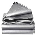 Kompatibel mit wasserdichter Plane, silberner, Mehrzweck-Markise, Überdachung, Regenschutz, Sonnenschutz for den Außenbereich, Camping(3x3 m)