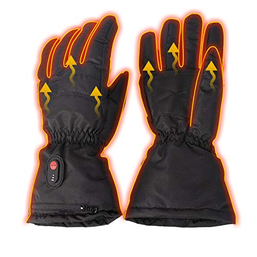 Guantes Calefactables - Guantes Calefactores Eléctricos para Hombre Y Mujer, Guantes Moto Invierno, 5V 6000mAh Guantes Recargables con 3 Niveles De Temperatura Ajustables para Esquí Moto Senderismo Cover