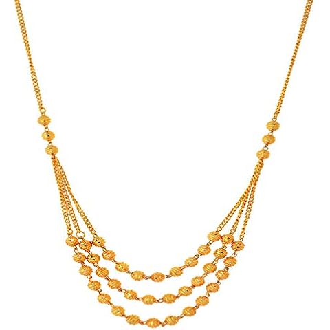 Jewar Gold Plated Styish Latest Jewelry Necklace Set 6065 Cover