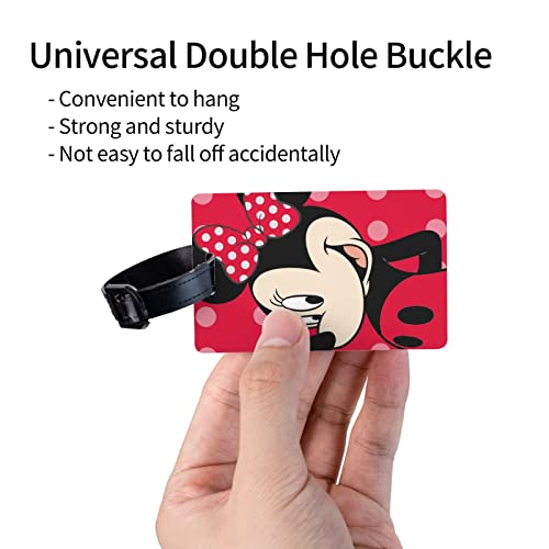 Cute Luggage Tags For Suitcases Cartoon Kids Suitcase Tags Id Label Address Card Set Of 2 #TOP6