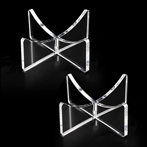 Image of Acrylic Basketball Stand, Simple and Stylish Football Display Stand Storage Holder for Volleyball Rugby Soccer Case Rack (3.54x1.3 inch; 9x3.3 cm)