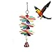 Hölzerne Popsicle Sticks Spielzeug mit bunten Perlen & Metall Bell für Vögel Papagei Sittich Nymphensittich Lovebird Kauen Schleifen Zähne Pet Cage Supplies