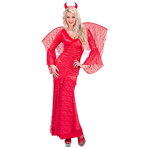 W WIDMANN MILANO Party Fashion - Costume Diable, robe, démon, enfer, déguisements de carnaval pour dames, Halloween