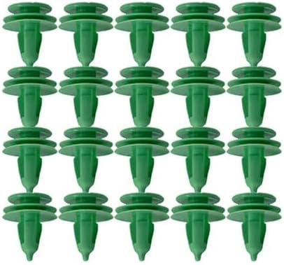 Car Clips Door Panel Trim Fasteners Green Retainer Clips 6503204 for Chrysler for Jeep for Wrangler for Grand for Cherokee(10X)