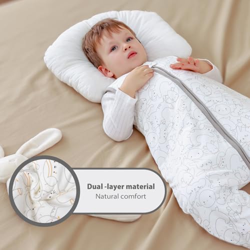 MIKAFEN Baby Winter Sleeping Bag with Feet,Cotton Kids Sleeping Bag 2.5Tog with Legs, Kitten 90cm/3-4years - Image 4