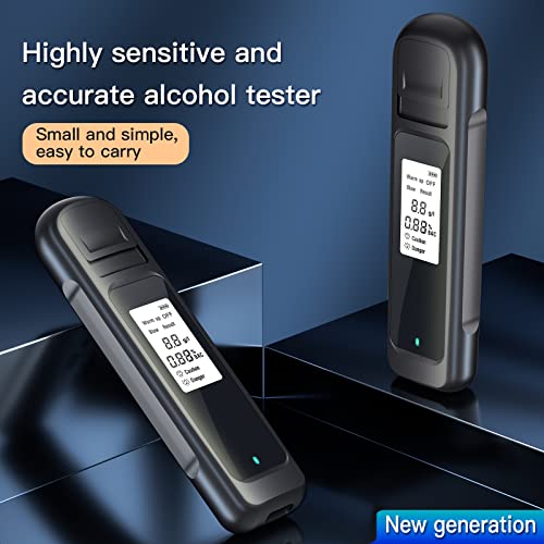Portable Breathalyzer, Home Breathalyzer to Test Alcohol for Personal, Professional Grade Accuracy, Mini Size breathalyzer with USB Rechargeable