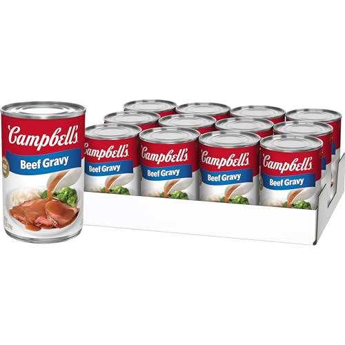 Campbell’s Beef Gravy, 10.5 oz Can (12 Pack)