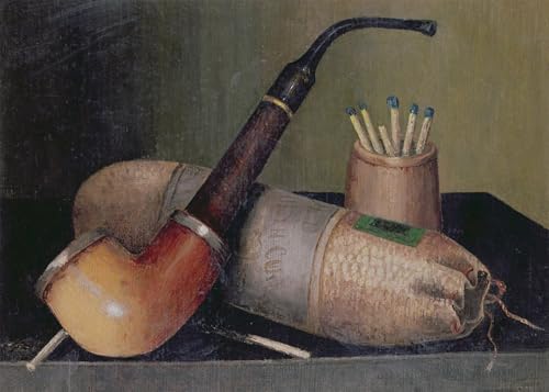 Poster Nature morte à la pipe Harnett graffiti grand format