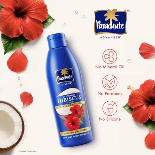 Image of Parachute Advansed Hibiscus - Healthy Shiny Hair Oil | With Pure Coconut Oil | Nourishment for Black Hair & Growth 90ml