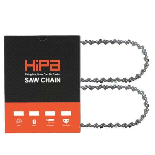 Hipa 8" Pole Pruner Saw Chain Compatible with Greenworks 20192 20302 30352 20612 20672 Remington RM4050 RM4050B Earthwise CCS30008 CPS40108 LPS40208 LPS4210 Pole Saw .050" Gauge 3/8" Pi...