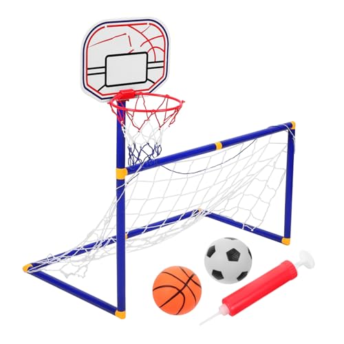 HEMOTON 1Set Portable Basketball Hoop and Soccer Goal for Lightweight Sports Training Equipment for Backyard Play and Skill Development