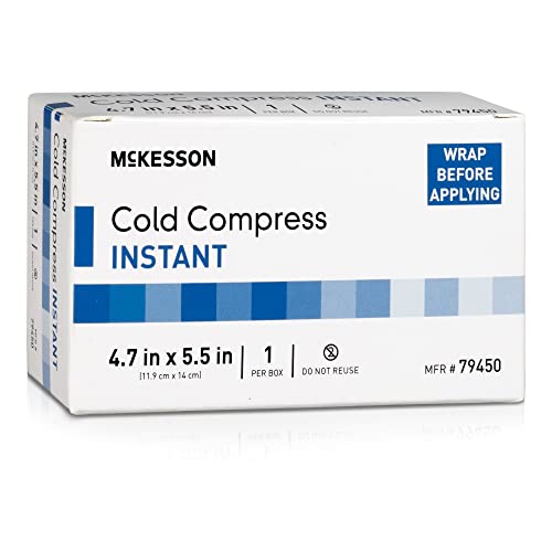 McKesson Cold Compress Instant Cold Pack [10 Count] Disposable Ice Packs for Injuries and Pain...