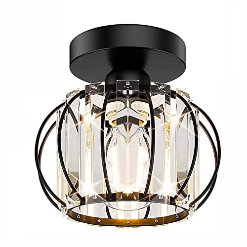 Plafonden en cristal mini luminaire chic pour entrée et couloir