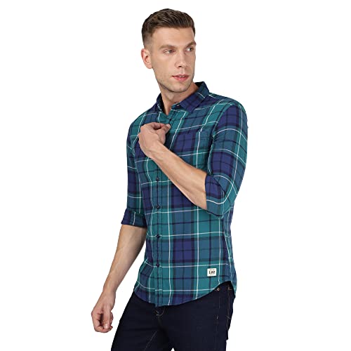 Image of Lee Men's Checked Slim Fit Shirts