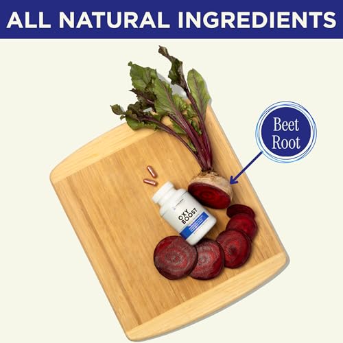 Image of Beet Root Supplement | Nitric Oxide for Energy, Circulation & Heart Health - Supports Stamina, Oxygen Flow & Brain Clarity | Vegan, Non-GMO | OxyBoost (60 Capsules)