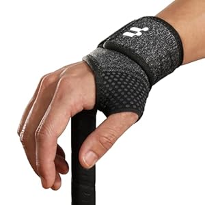 Fitomo Wrist Support Strap with Soft Thumb Opening for Mild Carpal Tunnel Tendonitis Arthritis Sprains, Compression Hand Support for Women Men, Wrist Brace for Sports Work Typing Sleeping(Right)