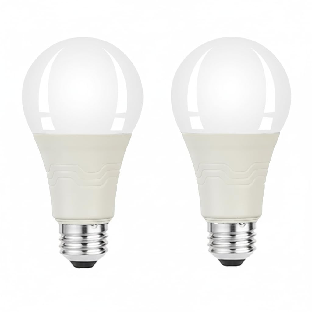 KOOYWAN LED Lampe mit Bewegungsmelder 9W 2700K Warmweiß Bewegungsmelder-Lichtsteuerung Radarlampe 2 Stück
