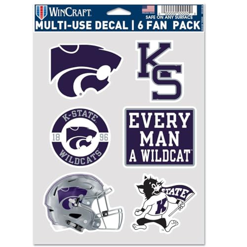 Casque de football Kansas State Wildcats à 6 ventilateurs intégrés de bureau