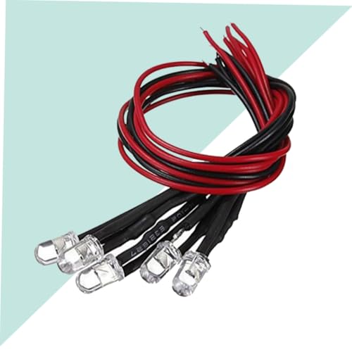 LED rojas Alipis pre-cableadas con cable flexible para luces de techo en maquetas RC 6