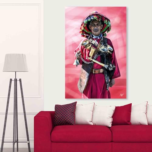 Tableau Arabe Portrait Maroc idée cadeau idéal décoration orientale chic - 2