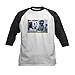 CafePress Power Rangers Summoning The Kids Baseball T Shirt Kids Cotton Baseball Jersey, 3/4 Raglan Sleeve Shirt Black/White