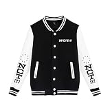 NCT 127 Hoodie Kpop Style Print Fashion Jacket Sweatshirt Men Women Streetwear Clothes (XXL, Black)