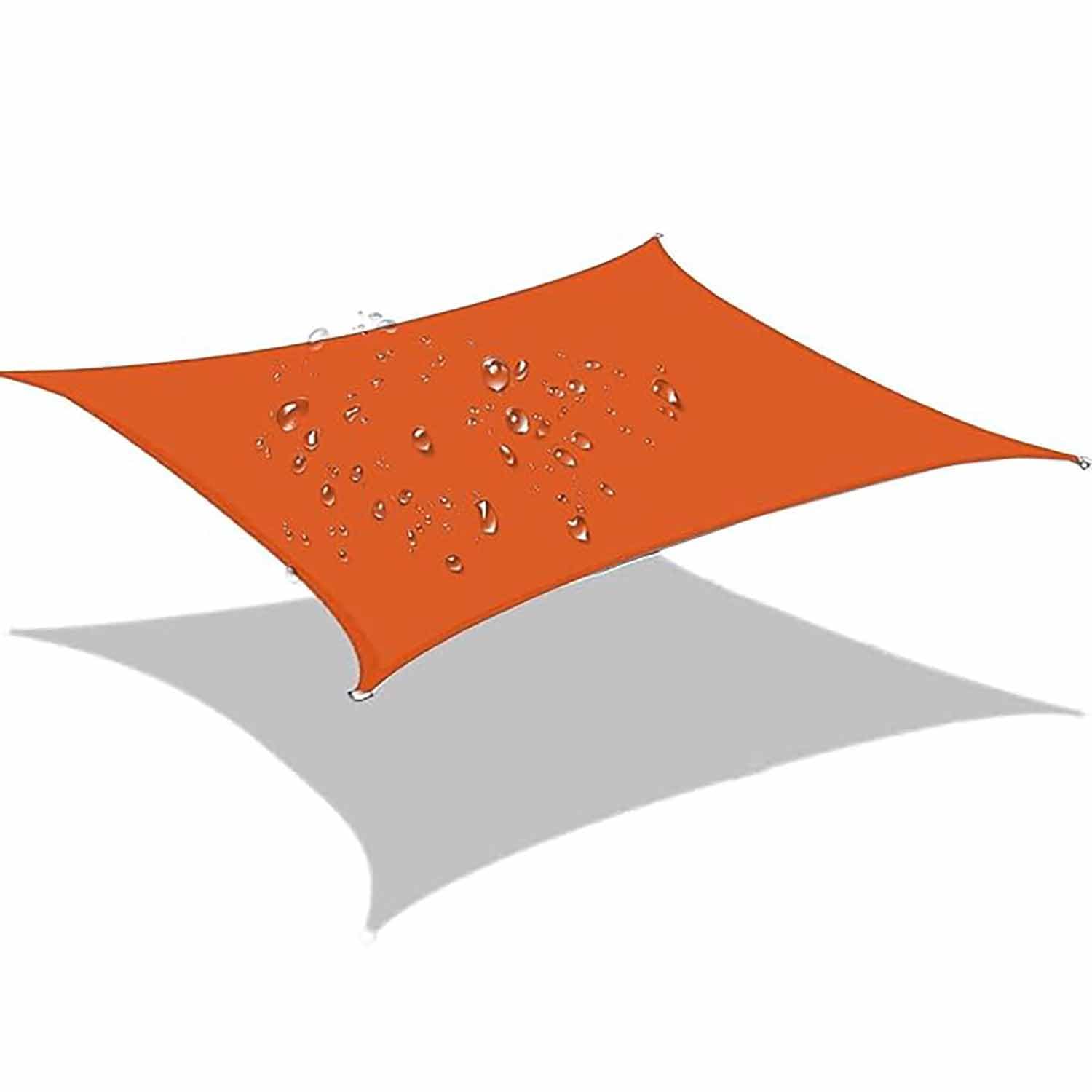 Ffsaacol Rectangle Sun Shade Sail Canopy, Shade Sail Canopy Awning 98% UV Protection, Sun Shades Outdoor Patio Waterproof, for Garden, Yard (We Make Custom Size) 5, 7x7 Feet/2x2m