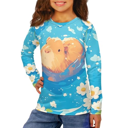 Girls Long Sleeve Shirts Tween Casual Pullover Sweatshirt Athletic Tops Size 3-16Y3