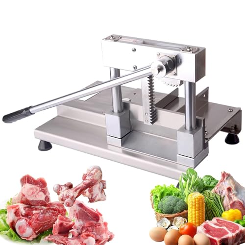 Cortador manual de huesos para costillas y carne, hoja de acero inoxidable, ideal para uso en el hogar, cocina y restaurante