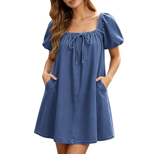 Robe de tous les jours en jean coupe fluide confortable