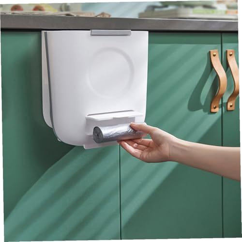 Caneca de basura plegable Tofficu 2 piezas 10L blanca miniatura 7