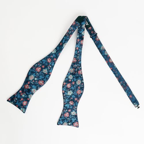 Image of Alizeal Mens 2pcs Floral Pattern Bow Tie Set