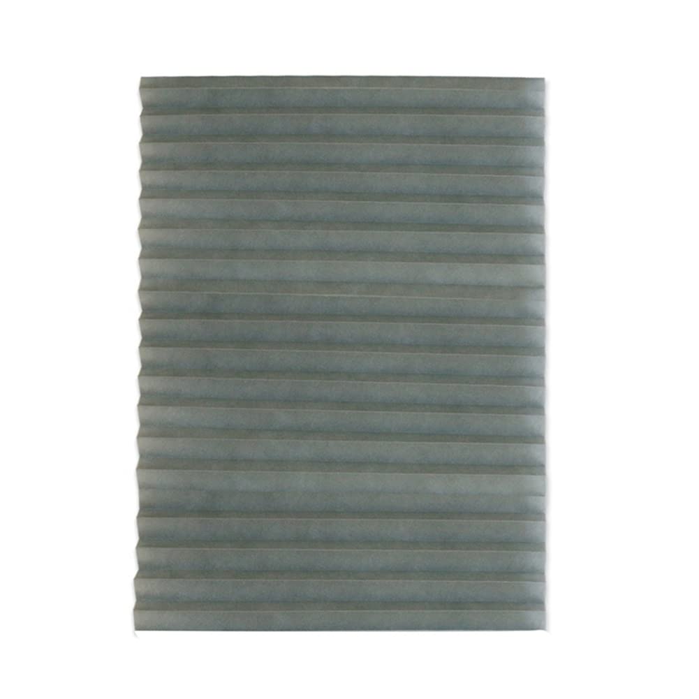 Temporary Vertical Pleated Blinds - No Drilling, Self Adhesive, Easy to Install - Fits Window Roller - Grey, 90 * 180cm - For Bathroom, Kitchen,