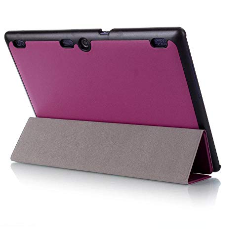 para Lenovo Tab 2 a10 70f Funda de Piel para tab2 a10-70 70 a10-70f a10-70l a10-30 x30f Tablet 10.1 Fundas Tablet Case-Violeta