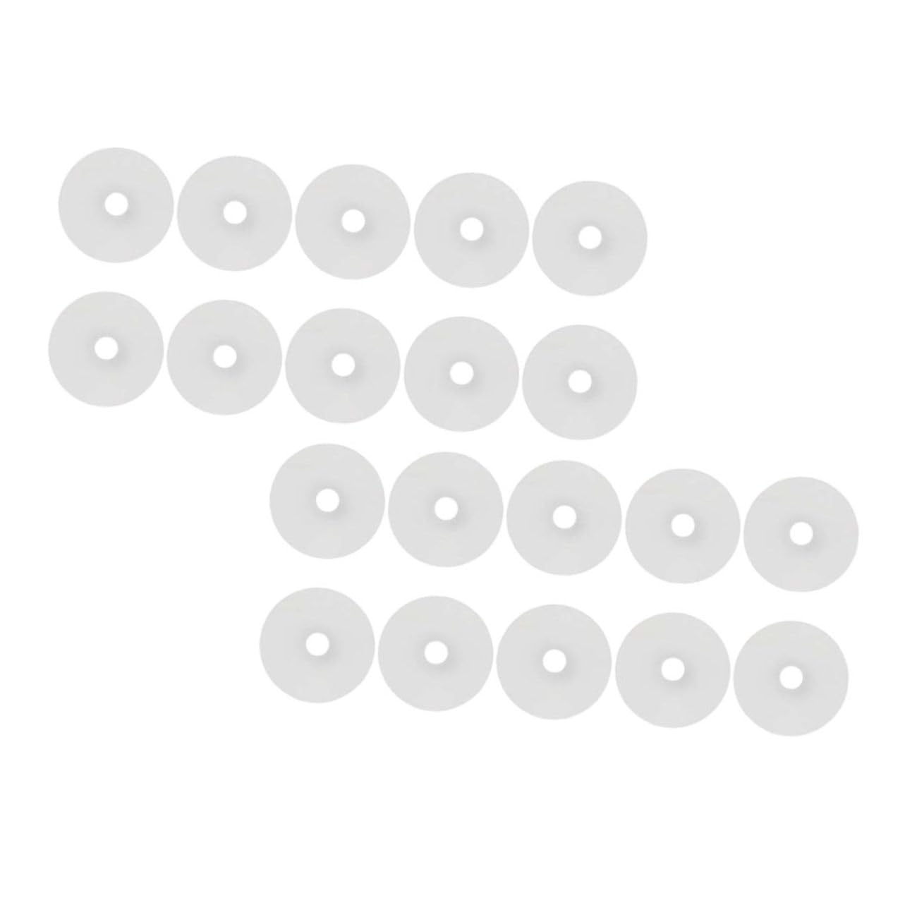 Parliky 30Pcs Bike Air Nozzle Stickers Durable Tire Gasket Pad for Mountain Bicycles Tube Tire Repair Transparent Double Sided Adhesive Simple Fix for Flange Wheels